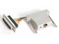 DB25 TO RJ45 MODULAR ADAPTER - F/F - GC258FF - CONVERT A DB25 MALE CONNECTOR TO