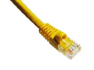 Axiom 50ft cat5e 350mhz patch cable molded boot (yellow)