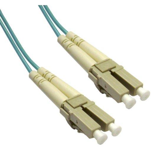 Addon 2m lc to lc aqua om4 duplex ofnr (riser-rated) fiber patch cable