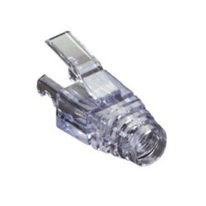 Strain-relief boot becomes an integral part of the connector & will not pull off