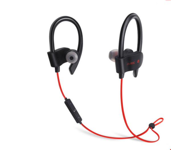 Color: S4Z red Chinese - Neck-mounted Sports Bluetooth Headset Binaural Stereo Sports Life Universal - Image 2