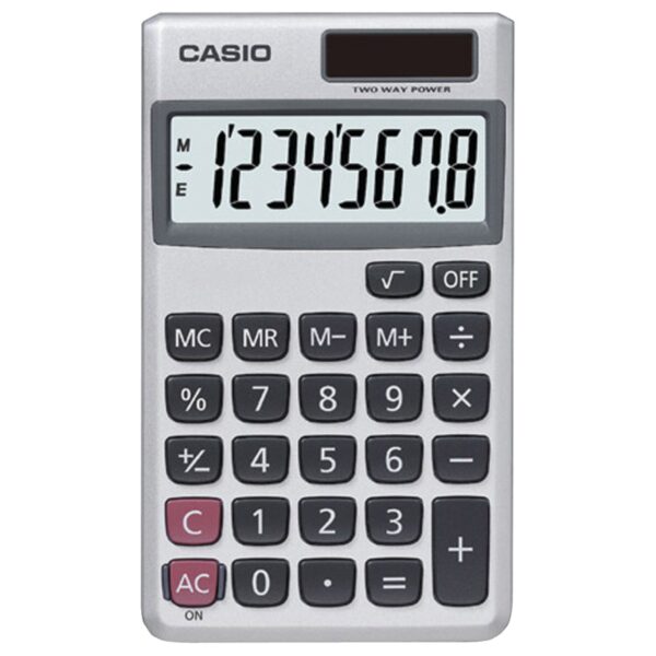 CASIO SL300VE/SL300SV Wallet Solar Calculator with 8-Digit Display - Image 2