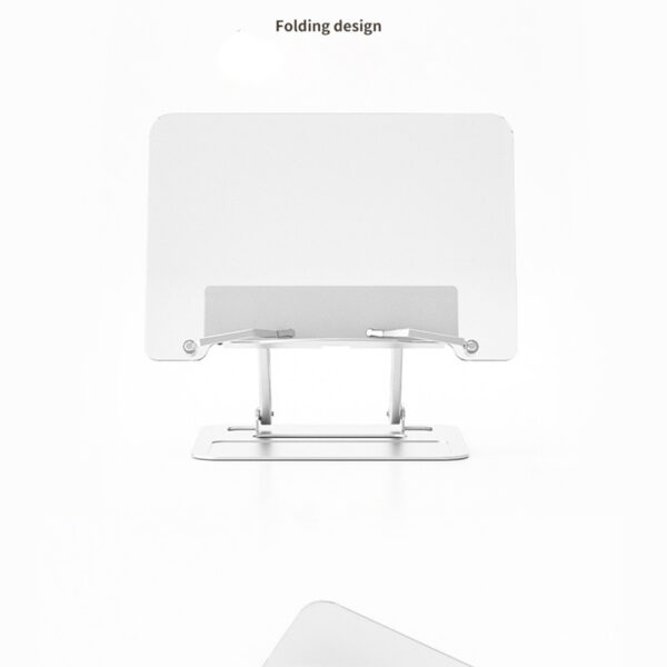 Book Stand For Reading Height Adjustable Book Holder Hands Free Folding Reading Stand Aluminium Alloy Base For Displaying Cookbook Sheet Music Laptop Silver (acrylic aluminum base) - Image 2