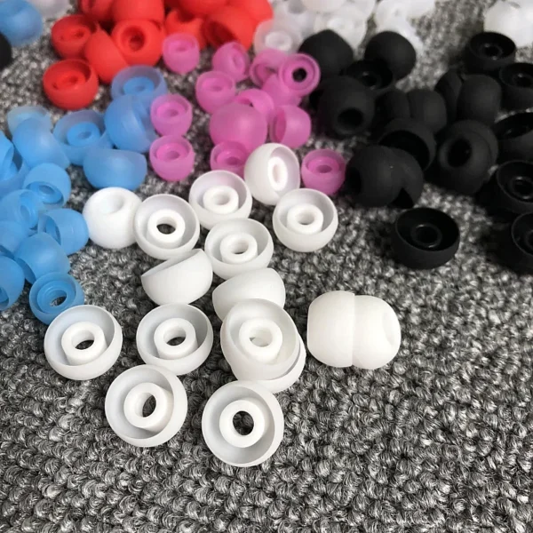 Color: Blue, Size: L - 50pcs/lot Earphone Silicone Case Covers Soft Ear Tips For Headphones Ear Pads Cushion Caps Earbuds Replacement Accessories - Image 3