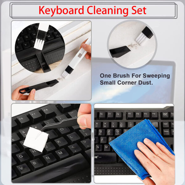 Cleaning Tool Kits For Computer Camera Mechanical Keyboard Laptop Tablet Earphone Crevice Brush Electronic Cleaner Set suit - Image 2