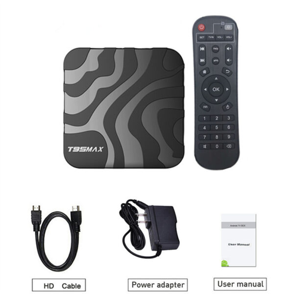 T95max Android 12 Smart Tv Box H618 2.4g 5g Wifi Bluetooth-compatible Network Set Top Box black EU Plug 4+32G - Image 6