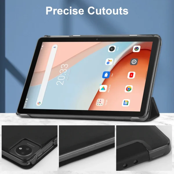 Color: Red, Size: seventeen - Case for Blackview Tab8 Tab 8 7 wifi 10.1 inch 2023 Luxury Three fold through frosted Tablet Cover for Blackview Tab7 wifi - Image 5