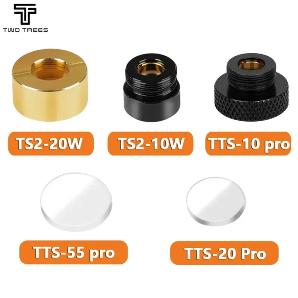 Color: Blue, Size: 2.2mm, Ships From: CHINA - Twotrees For TTS Pro TTS-55 TTS-10 TTS-20 TS2 Series Replacement Lens Laser Engraving Machine Lenses Laser Lens - Image 2