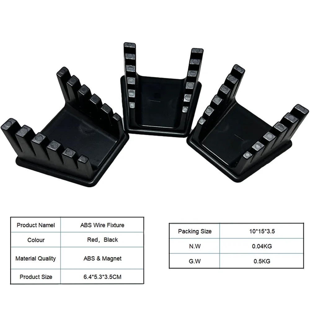 Color: black - New 3D Printer Parts ABS Welding Wire Fixture with Two Large Suction Magnets Bracket Welding Clamp For Motherboard Soldering - Image 3