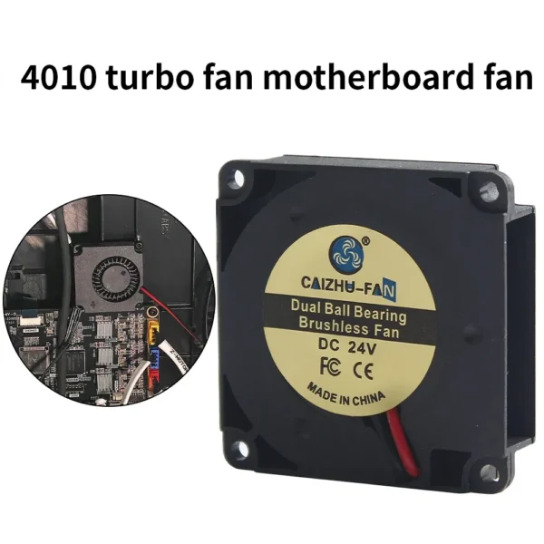 Color: black - 3010/4010/4020/5015/12032 Fan for Flashforge Adventurer 5M Pro Extruder Hotend Fan Rapid Heat Dissipation Cooling Fan For 5M Pro - Image 7
