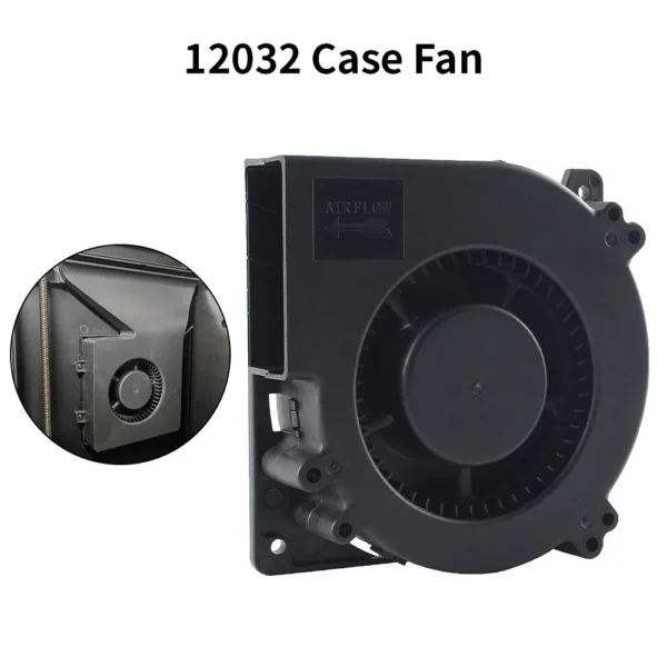 Color: black - 3010/4010/4020/5015/12032 Fan for Flashforge Adventurer 5M Pro Extruder Hotend Fan Rapid Heat Dissipation Cooling Fan For 5M Pro - Image 4