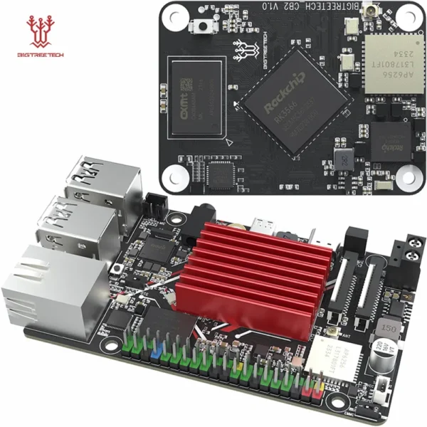 Color: green - BIGTREETECH BTT Pi 2 CB2 Control Board RK3566 2GB LPDDR4 32GB eMMC CSI DSI Interface For Klipper VS Raspberry PI Octopus Pro - Image 2