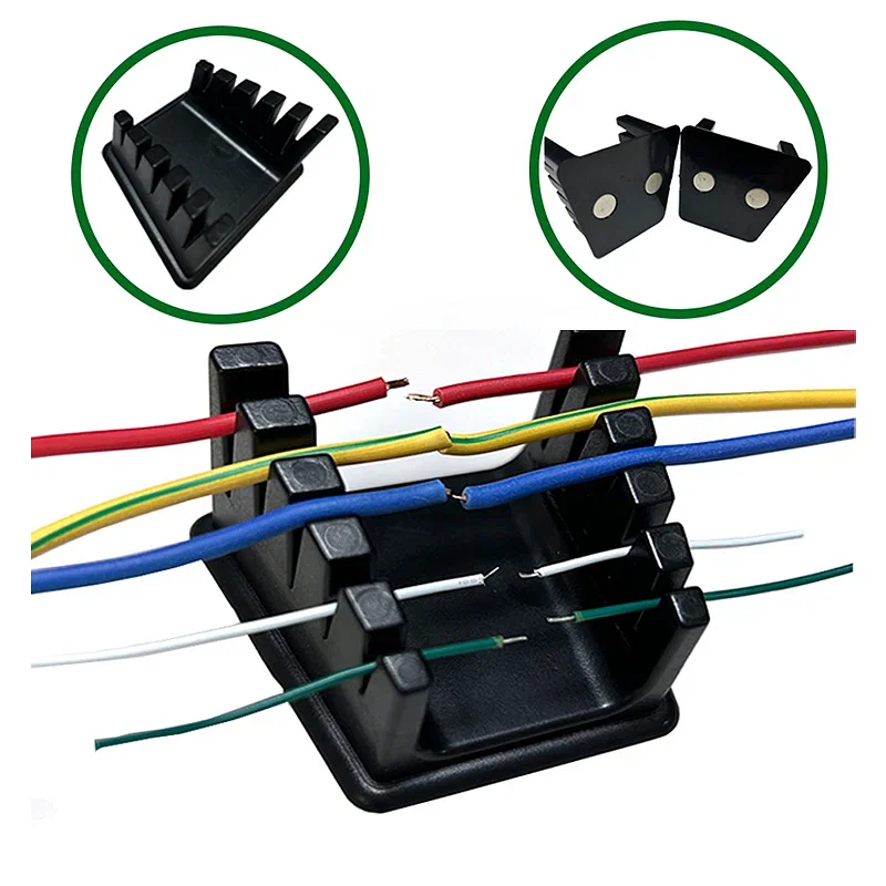 Color: black - New 3D Printer Parts ABS Welding Wire Fixture with Two Large Suction Magnets Bracket Welding Clamp For Motherboard Soldering - Image 2