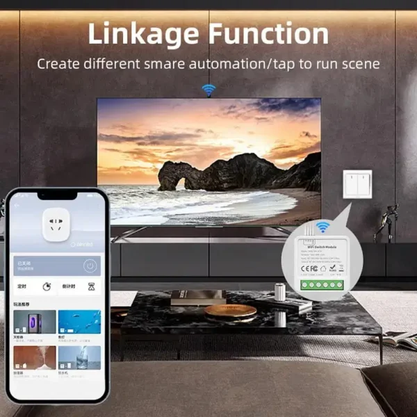 Bundle: Bundle4, Ships From: CHINA - Tuya WiFi Mini DIY Smart Switch 1/2/3/4 Gang 16/10A 2 Way Control Smart Home Automation Module Via Alexa Google Home Smart Life - Image 6