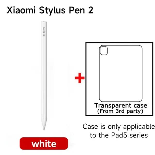 Colors: Clear, Ships From: CHINA - Top For Xiaomi Stylus Pen 2 For Xiaomi Pad 6 Tablet Xiaomi Smart Pen Sampling Rate Magnetic Pen 18min Fully Charged For Mi Pad - Image 3
