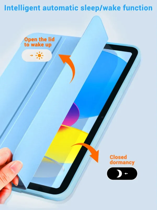 Color: black, Size: TEN - For iPad 9.7 2018 2017 fundas Magnetic Pu Leather Stand Cover For iPad 5th 6th 9.7 inch 7th 8th 10.2 Air 1 2 10 Generation Case - Image 5