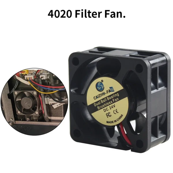 Color: black - 3010/4010/4020/5015/12032 Fan for Flashforge Adventurer 5M Pro Extruder Hotend Fan Rapid Heat Dissipation Cooling Fan For 5M Pro - Image 6