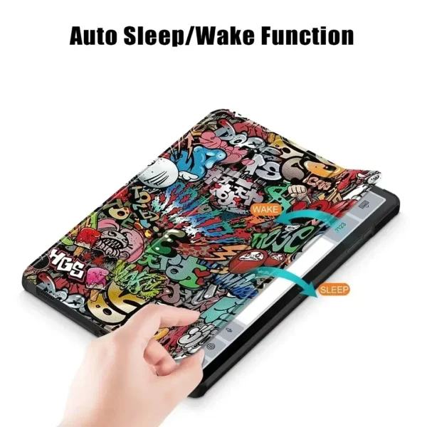 Color: Gold, Size: 12.4 - For Samsung Galaxy Tab S9 Plus 12.4 inch S9 FE Plus 2023 Case Trifold Leather Tablet Funda For Galaxy Tab S9 2023 Case 11 inch - Image 3