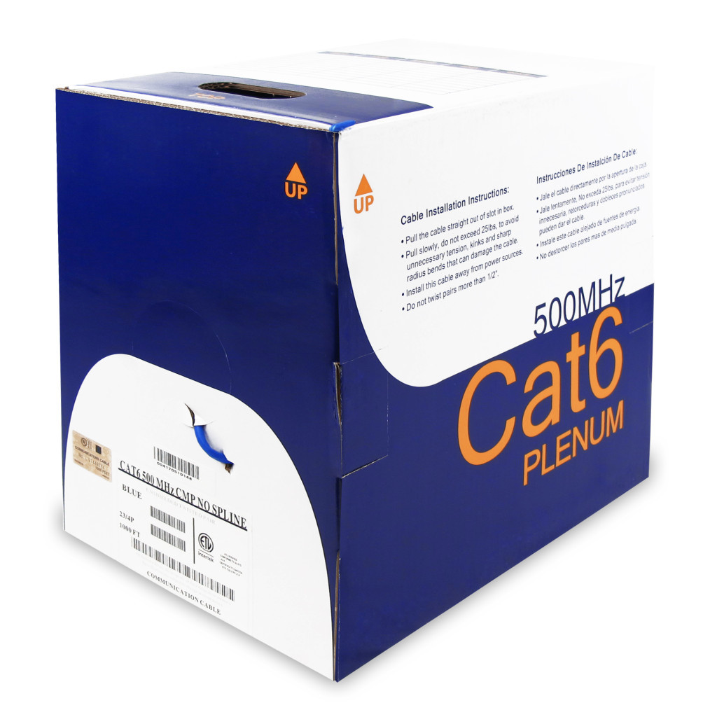 Cat6 utp plenum white