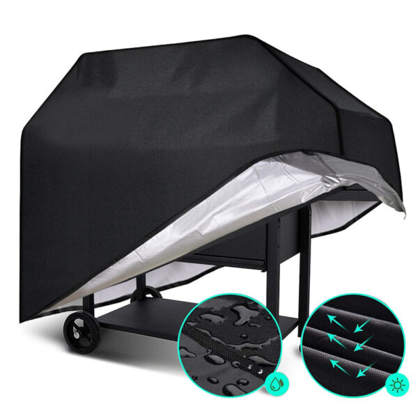 Color: Black, Size: XL - Oxford Cloth Outdoor Waterproof And Dustproof Sunscreen Barbecue