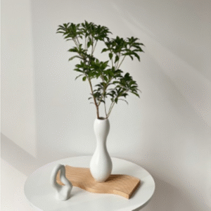 style: C - Nordic Minimalist Line White Ceramic Dried Flower Vase