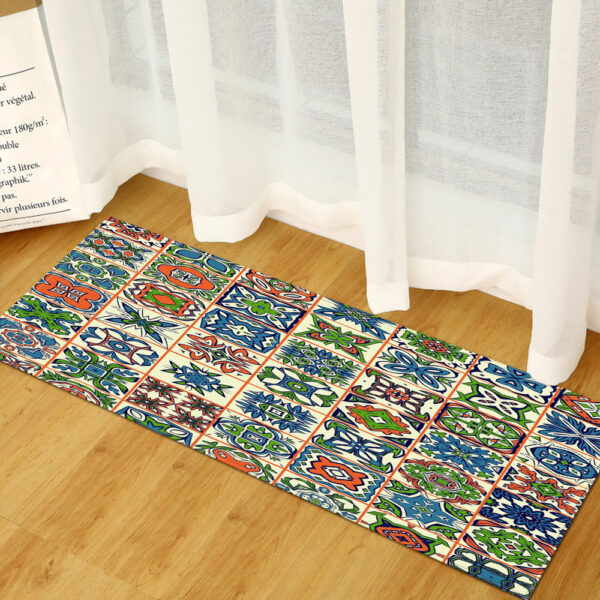 Color: PJ200424, Style: A03, Size: 45*75 cm - National Style Entrance Long Non-Slip Floor Mat - Image 2