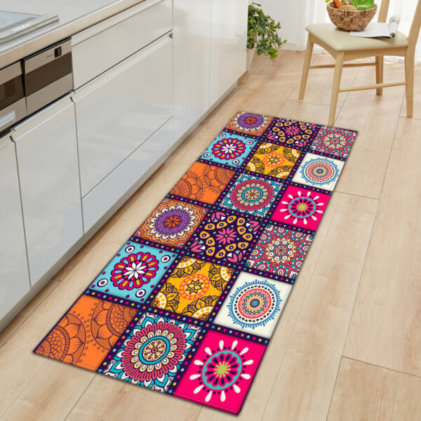 Color: PJ200424, Style: A03, Size: 45*75 cm - National Style Entrance Long Non-Slip Floor Mat