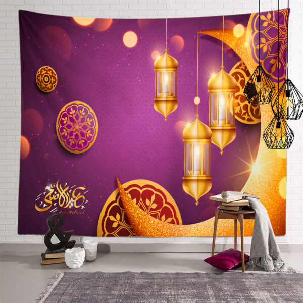 Color: GT2513, Size: 150*150 - Hand Painted Tapestry Holiday Wall Tapestry Sofa Background Cloth Hanging Cloth