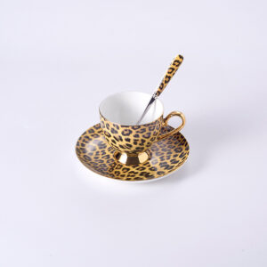 style: D - Porcelain Coffee Mugs and coffee cups Dinner Plate Sets Bone China Tableware Drinkware Leopard Luxury Designs 2021 New Arrival