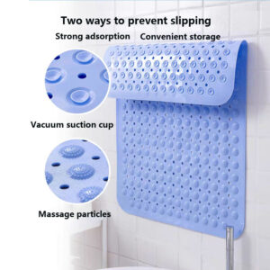 Color: Dark Blue, Carpet size: 48X48CM - Non-slip Floor Mat For Bathroom