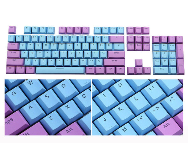 Transparent Keyboard Cap Mechanical Keyboard Key Cap Dedicated Color Key Cap Personalized Two-color Key Cap - Image 2