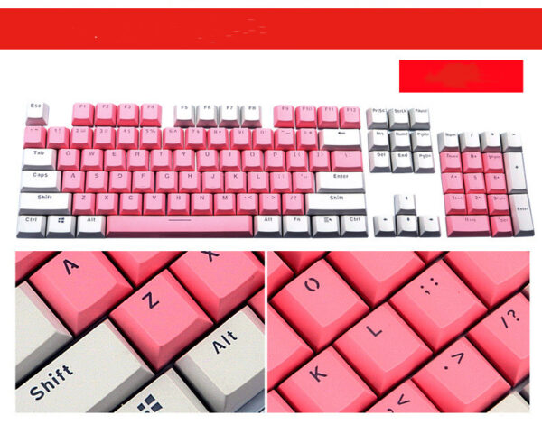 Transparent Keyboard Cap Mechanical Keyboard Key Cap Dedicated Color Key Cap Personalized Two-color Key Cap - Image 6