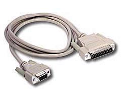 Modem cable - female left gender - male right gender - db25 right connector - db