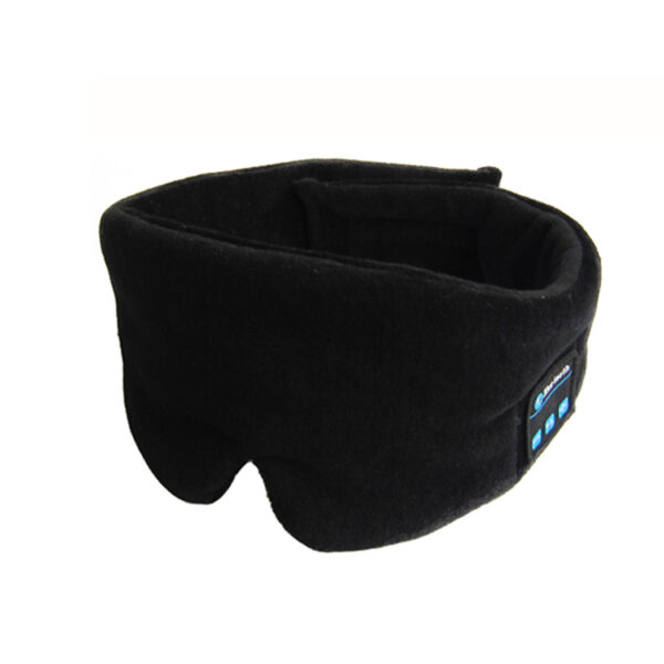 Color: Black - Wireless Blackout Bluetooth Headset Sleep Goggles - Image 2