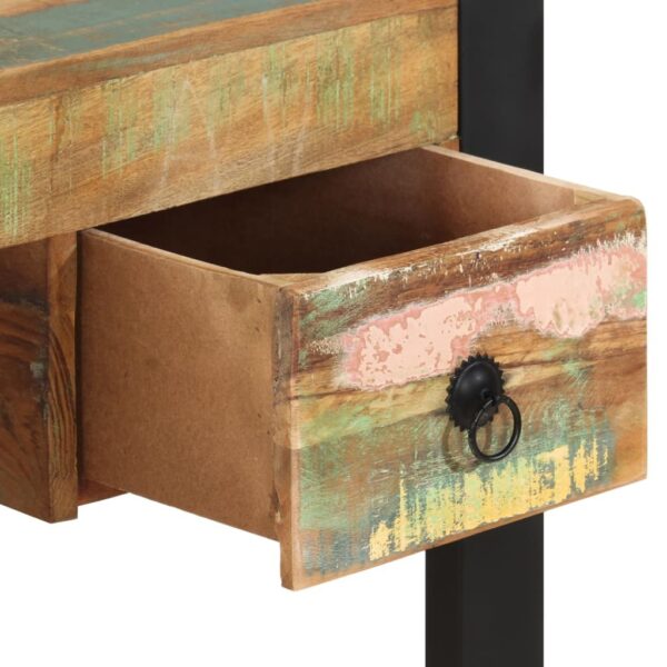 Desk Multicolor Solid reclaimed wood, steel Medium Computer Desk - Image 5