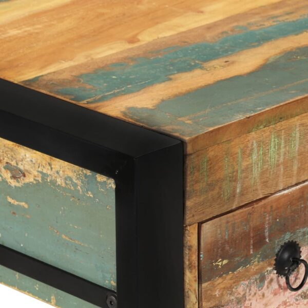 Desk Multicolor Solid reclaimed wood, steel Medium Computer Desk - Image 6