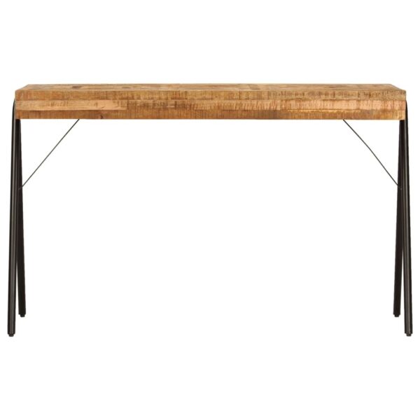 Writing Table Natural wood Solid mango wood, Steel Medium - Image 2