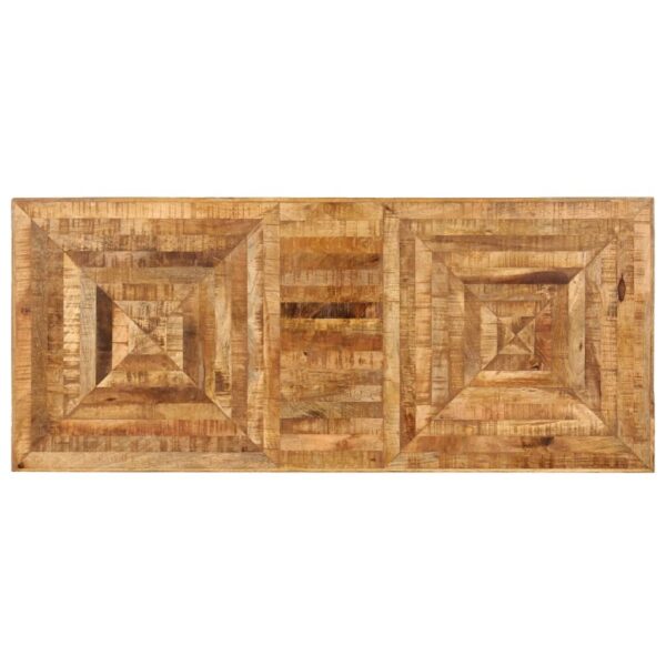 Writing Table Natural wood Solid mango wood, Steel Medium - Image 5
