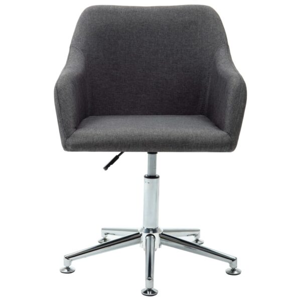 Office Chair Dark Gray Polyester fabric, plywood, steel Standard - Image 2