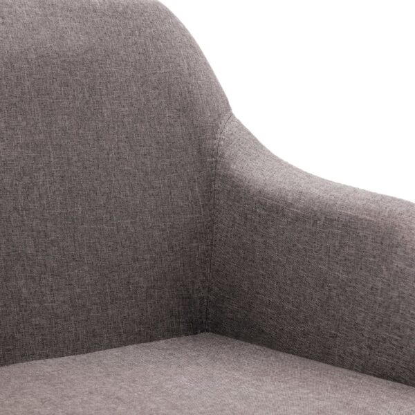 Office Chair Taupe Polyester Standard Adjustable Office Chair - Image 6