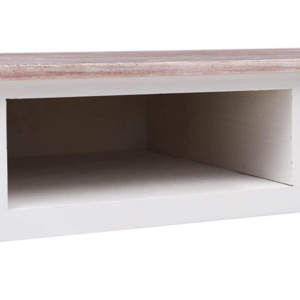 Desk Brown and White Paulownia Wood and Poplar Wood - Image 6