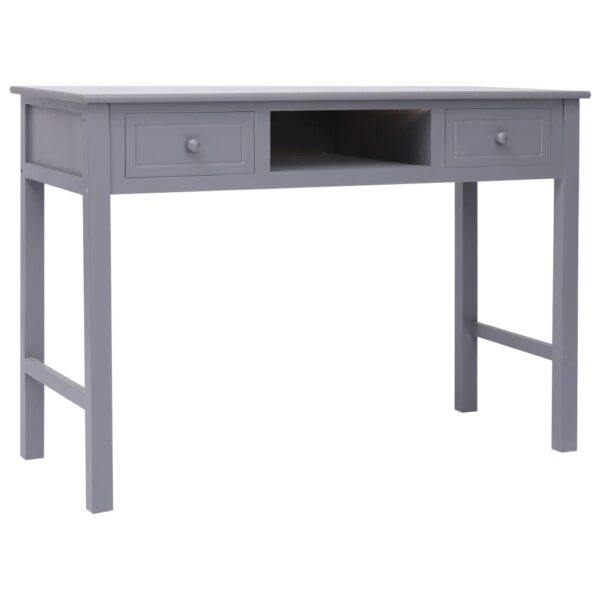Desk Grey Paulownia wood, Poplar wood Medium Desk Rectangular - Image 2