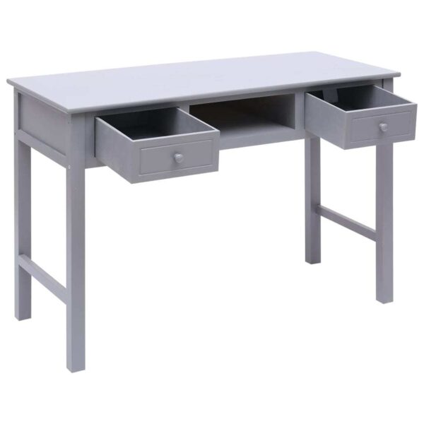 Desk Grey Paulownia wood, Poplar wood Medium Desk Rectangular - Image 3