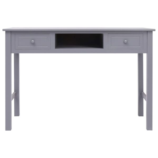 Desk Grey Paulownia wood, Poplar wood Medium Desk Rectangular - Image 4
