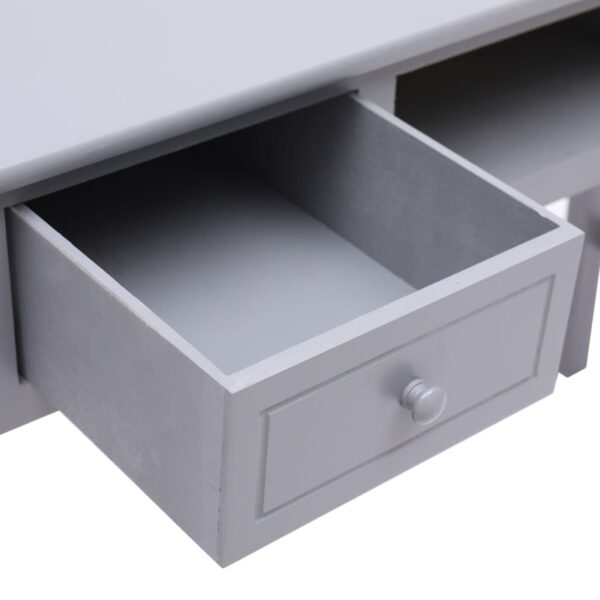 Desk Grey Paulownia wood, Poplar wood Medium Desk Rectangular - Image 6