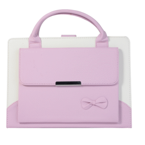 Color: Pink, Suit Model: IPad Pro10.5 - Compatible with Apple, New IPAD9.7 protective cover mini234 bow handbag pro11 flat 10.5 leather case
