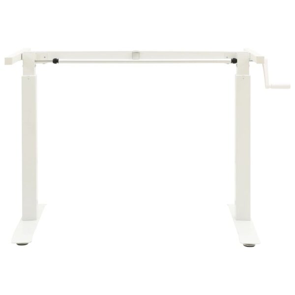 Stand Up Desk Frame White Carbon steel Adjustable - Image 3