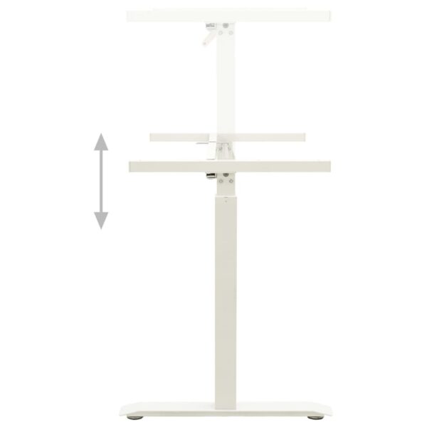 Stand Up Desk Frame White Carbon steel Adjustable - Image 5