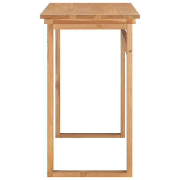 Desk Teak Brown Solid teak wood Medium Desk Rectangular - Image 4