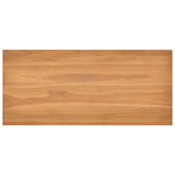 Desk Teak Brown Solid teak wood Medium Desk Rectangular - Image 5